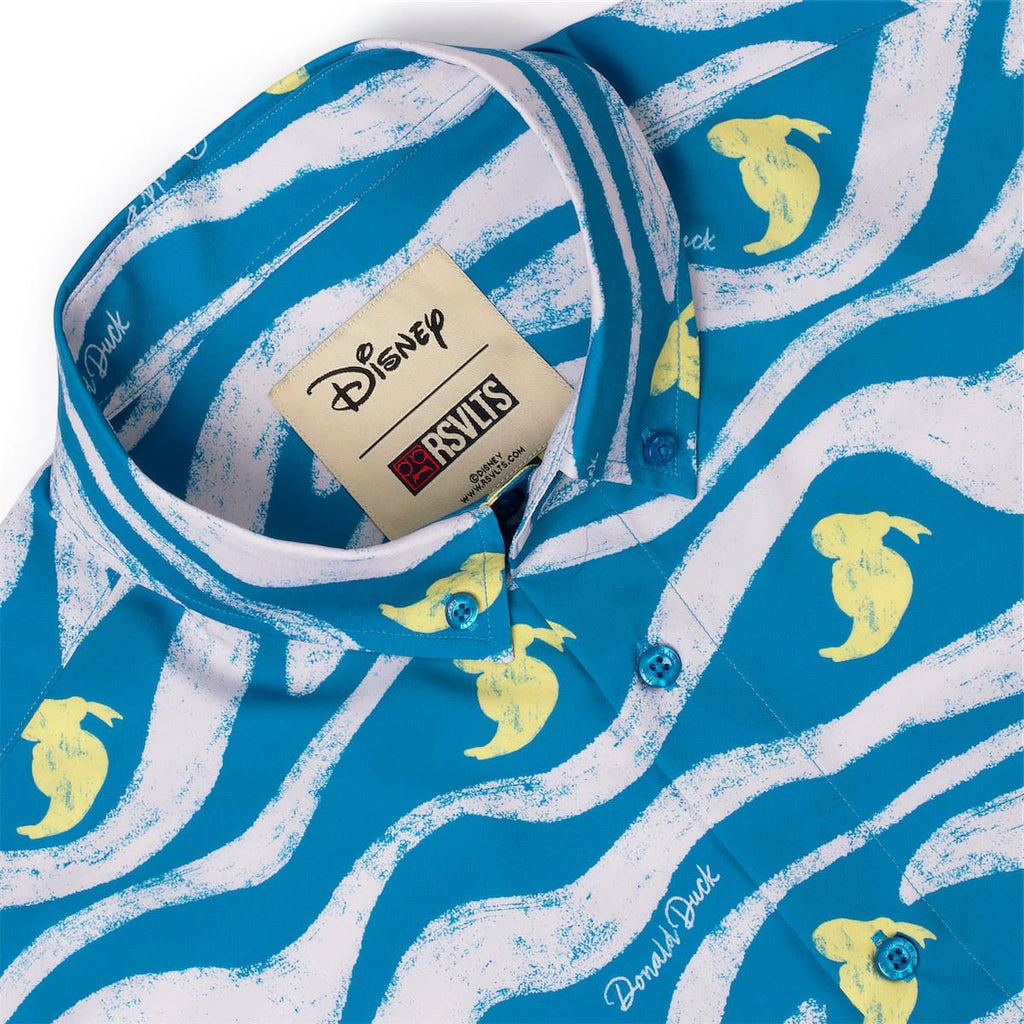 RSVLTS Beaks & Breakers KUNUFLEX Short Sleeve Shirt in Blue — detail 11