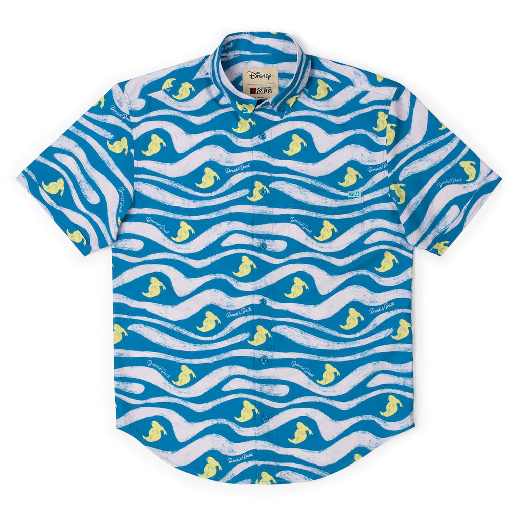 RSVLTS Beaks & Breakers KUNUFLEX Short Sleeve Shirt in Blue — detail 9