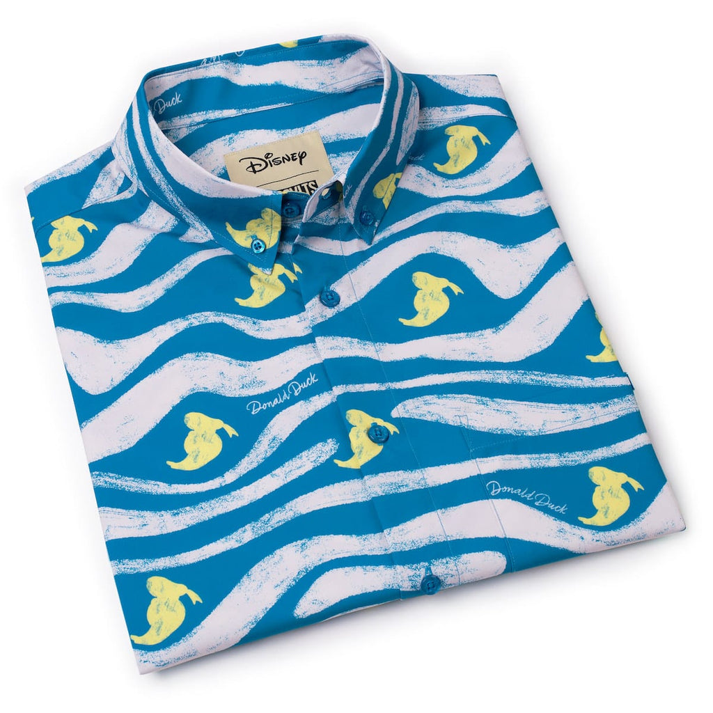 RSVLTS Beaks & Breakers KUNUFLEX Short Sleeve Shirt in Blue — detail 13
