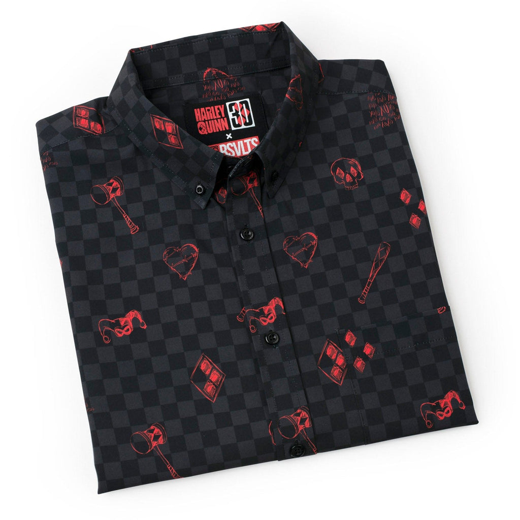 RSVLTS Jokes On You KUNUFLEX Short Sleeve Shirt in Black — detail 8