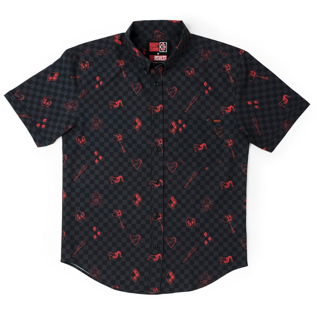 RSVLTS Jokes On You KUNUFLEX Short Sleeve Shirt in Black — detail 2
