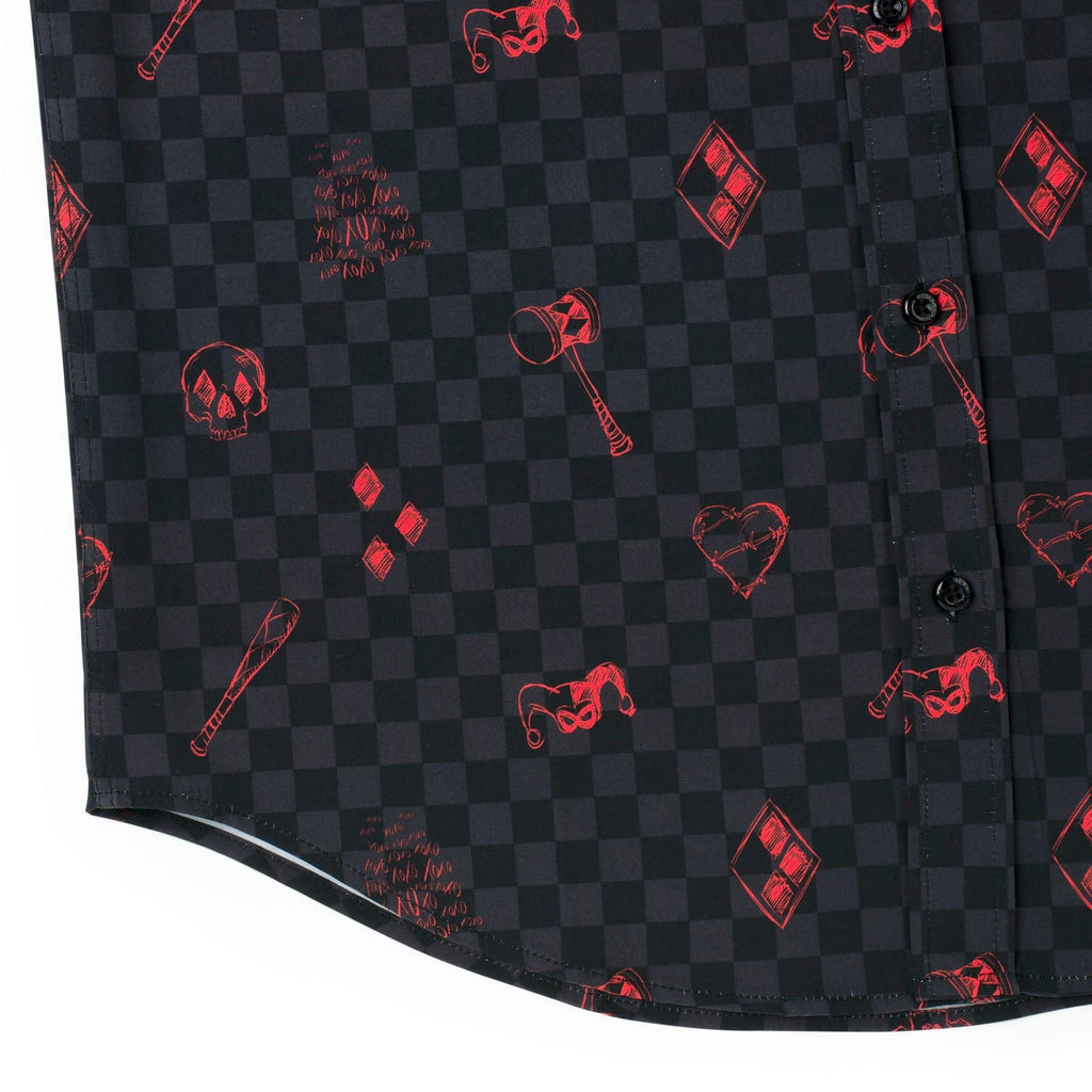 RSVLTS Jokes On You KUNUFLEX Short Sleeve Shirt in Black — detail 6