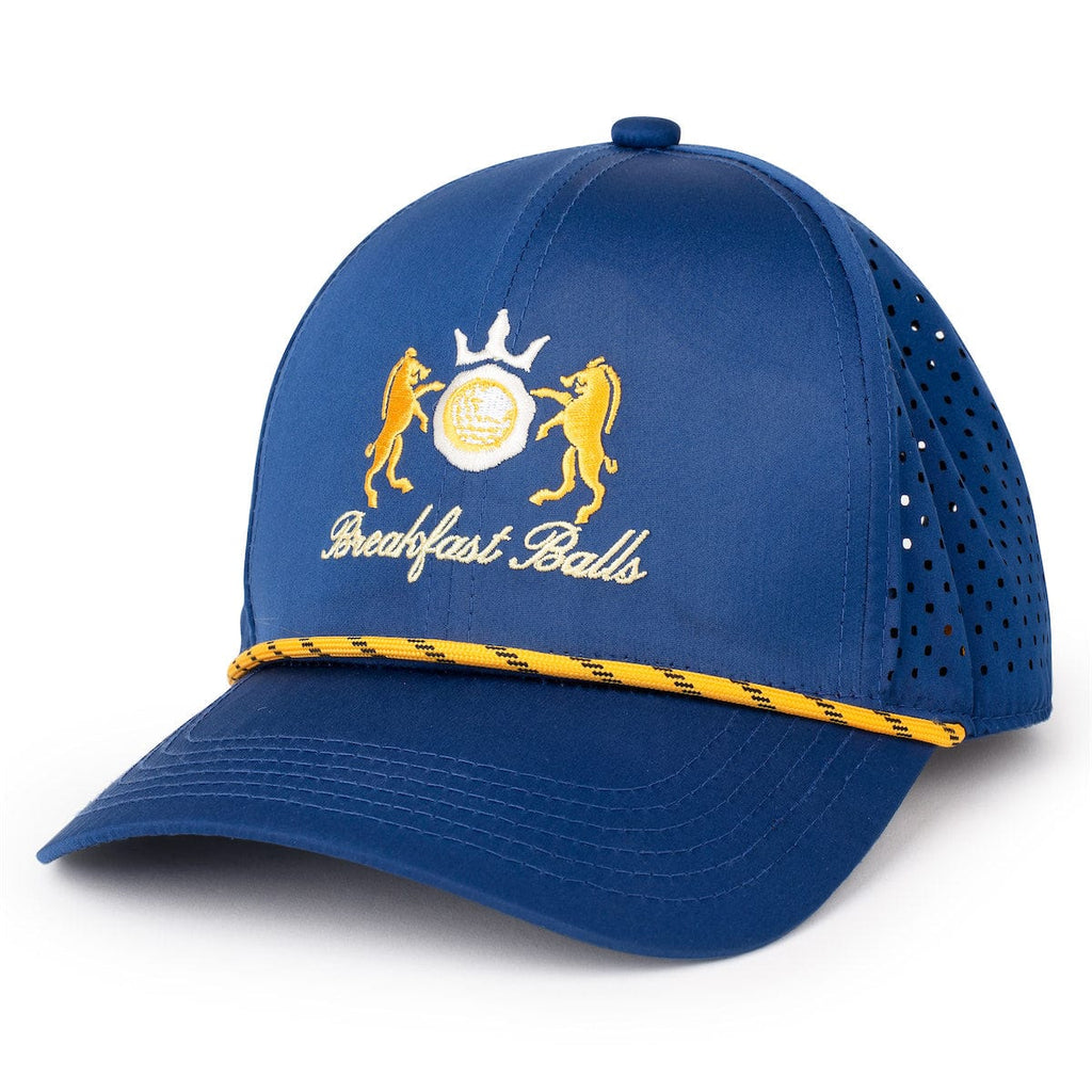 RSVLTS Breakfast Balls BC Trucker Hat in Blue — front view