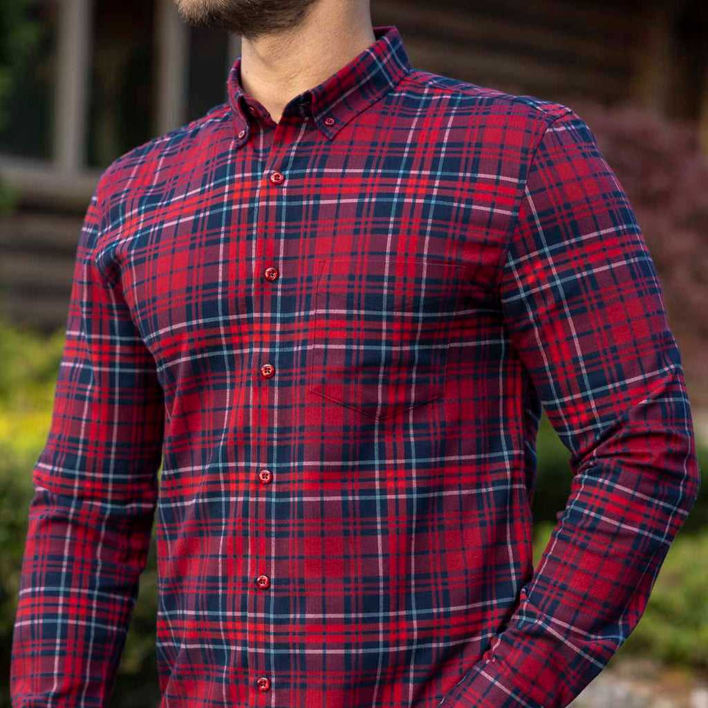 RSVLTS Flanthony Hopkins BorlandFlex Long Sleeve Flannel (2024 Fit) — front view