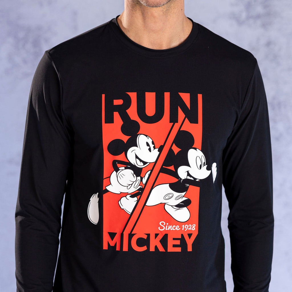 RSVLTS Run Mickey Long Sleeve Performance Tee in Black — detail 4