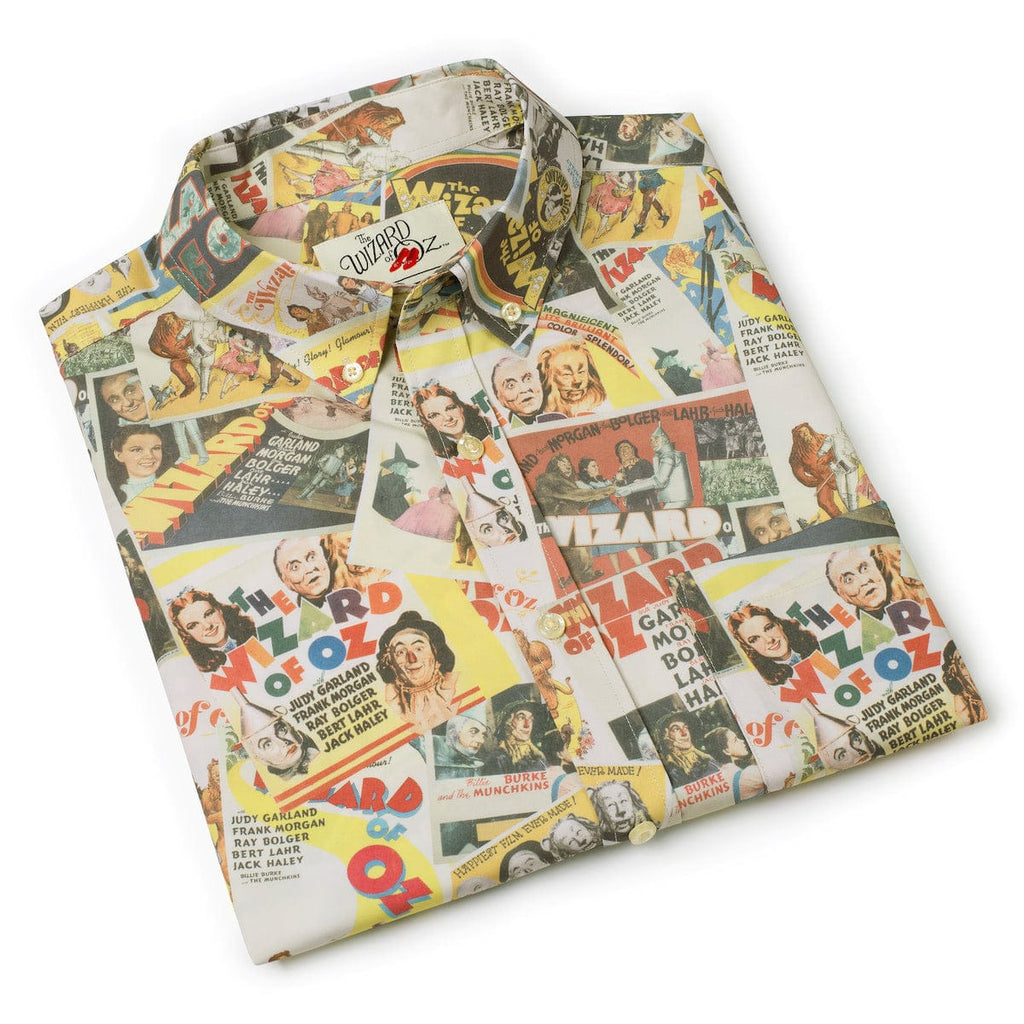 RSVLTS Silver Screen Spectacle KUNUFLEX Short Sleeve Shirt in Multicolor — detail 9
