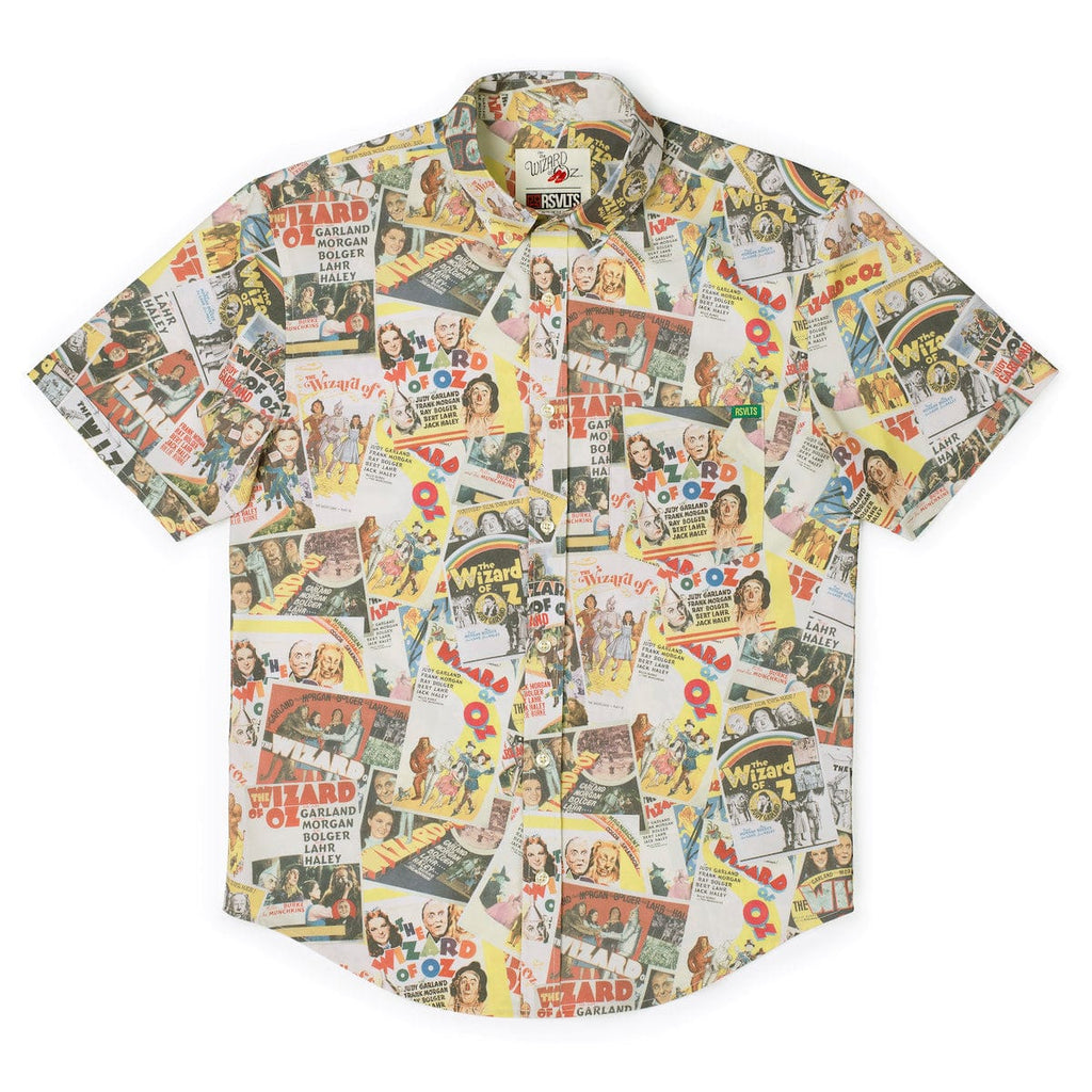 RSVLTS Silver Screen Spectacle KUNUFLEX Short Sleeve Shirt in Multicolor — detail 6