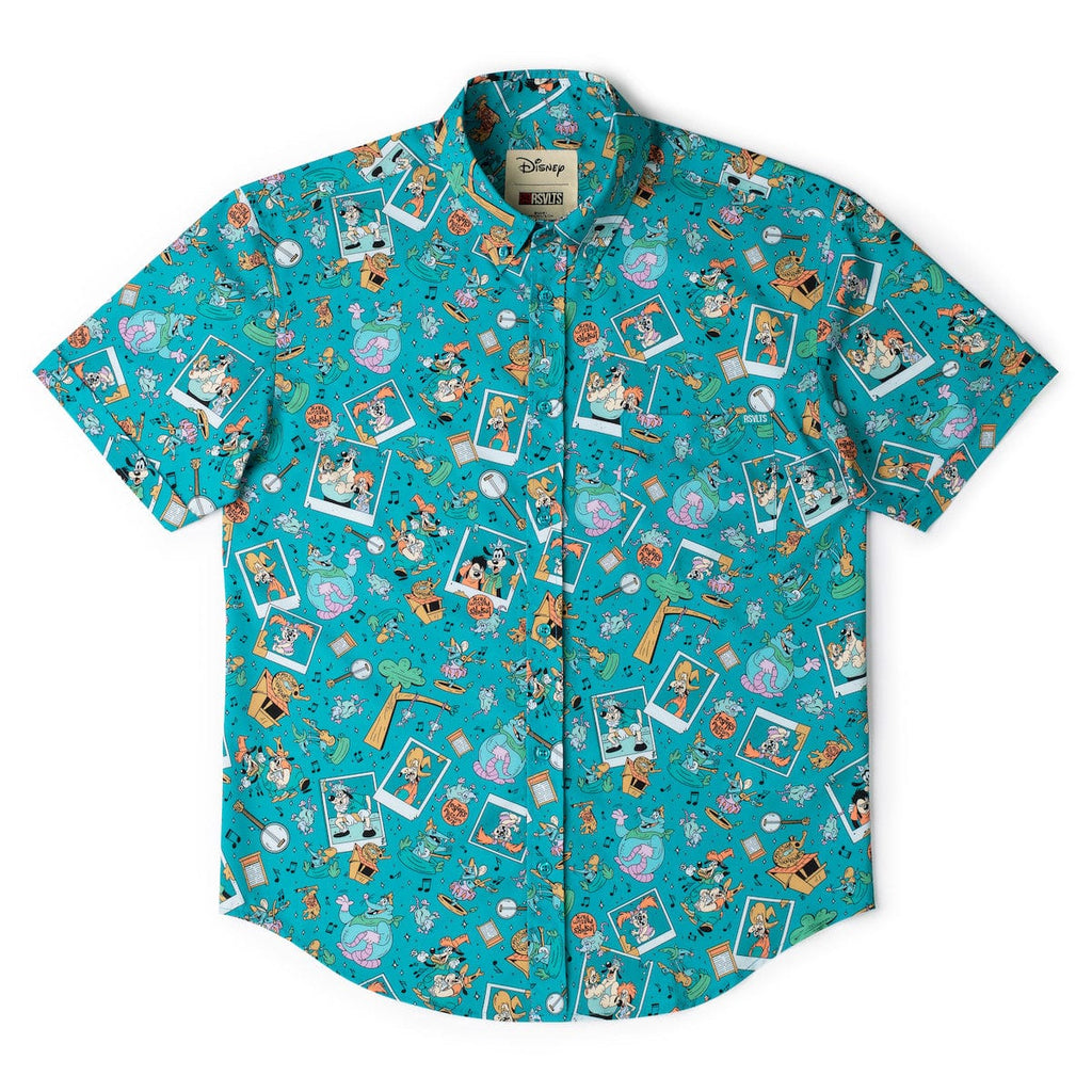 RSVLTS Lester’s Possum Park KUNUFLEX Short Sleeve Shirt in Green — detail 7
