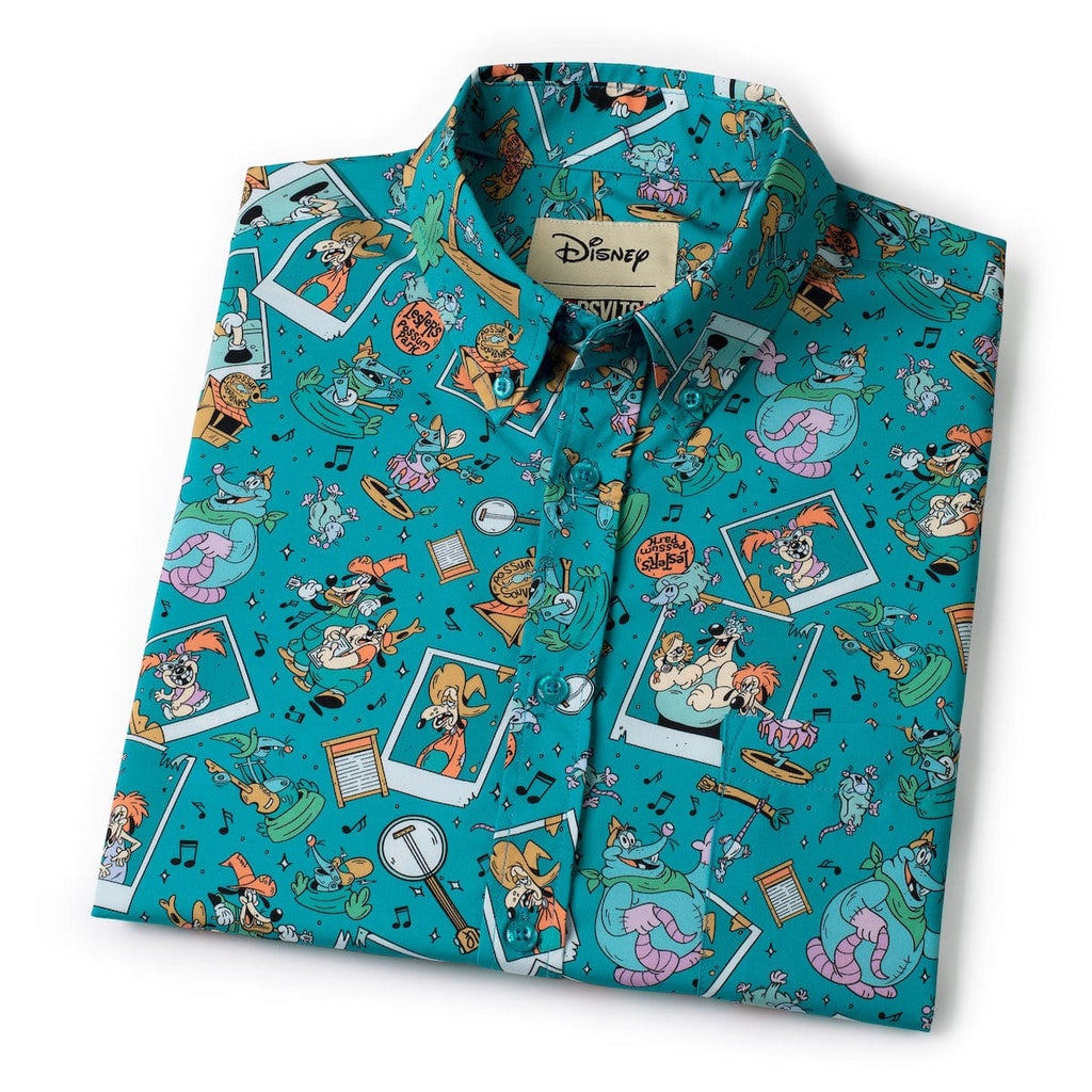 RSVLTS Lester’s Possum Park KUNUFLEX Short Sleeve Shirt in Green — detail 10