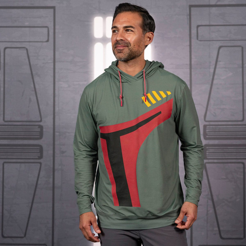 RSVLTS Boba Fett Helmet Performance Hoodie in Green — detail 2