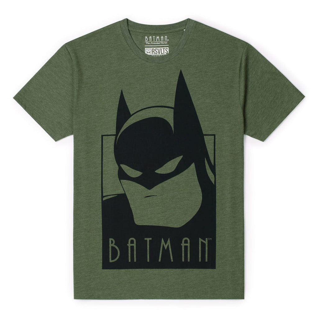 RSVLTS The Batman Crewneck Tee in Green — front view