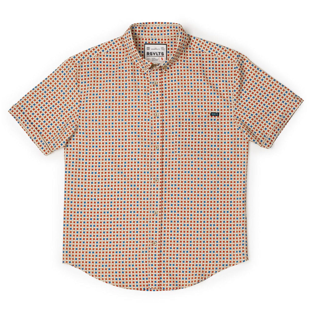 RSVLTS Bye Bye American Pie KUNUFLEX Short Sleeve Shirt in Multicolor — detail 5