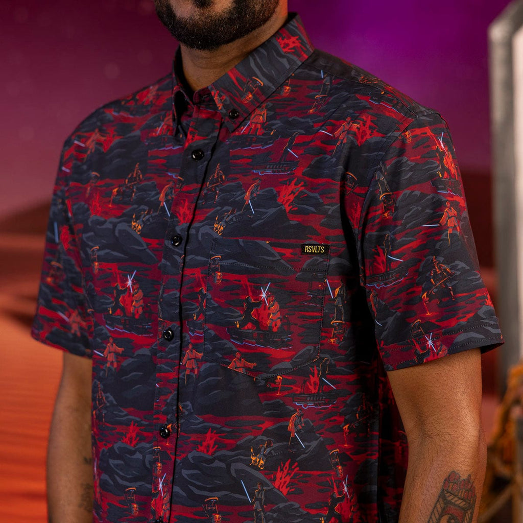 RSVLTS The High Ground KUNUFLEX Short Sleeve Shirt in Black — detail 6