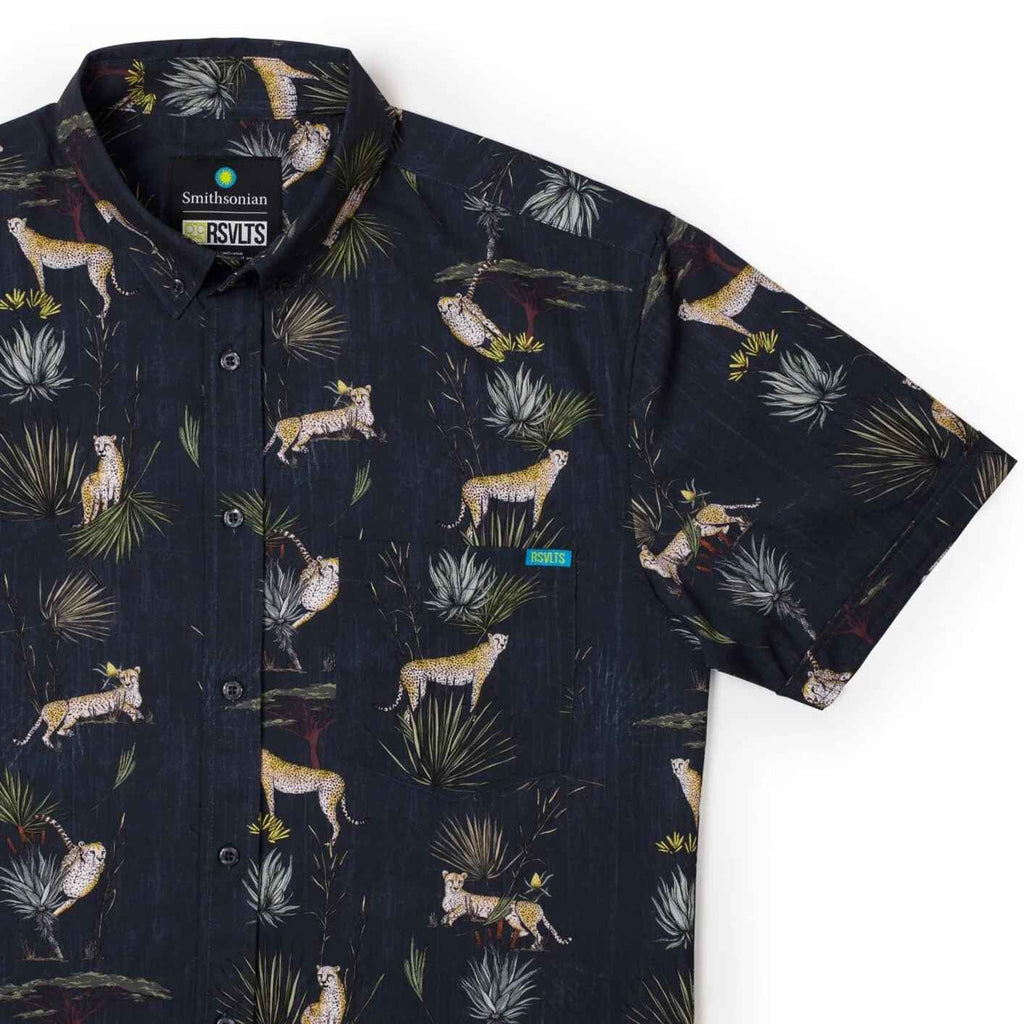 RSVLTS Speed of the Savanna KUNUFLEX Short Sleeve Shirt in Black — detail 8