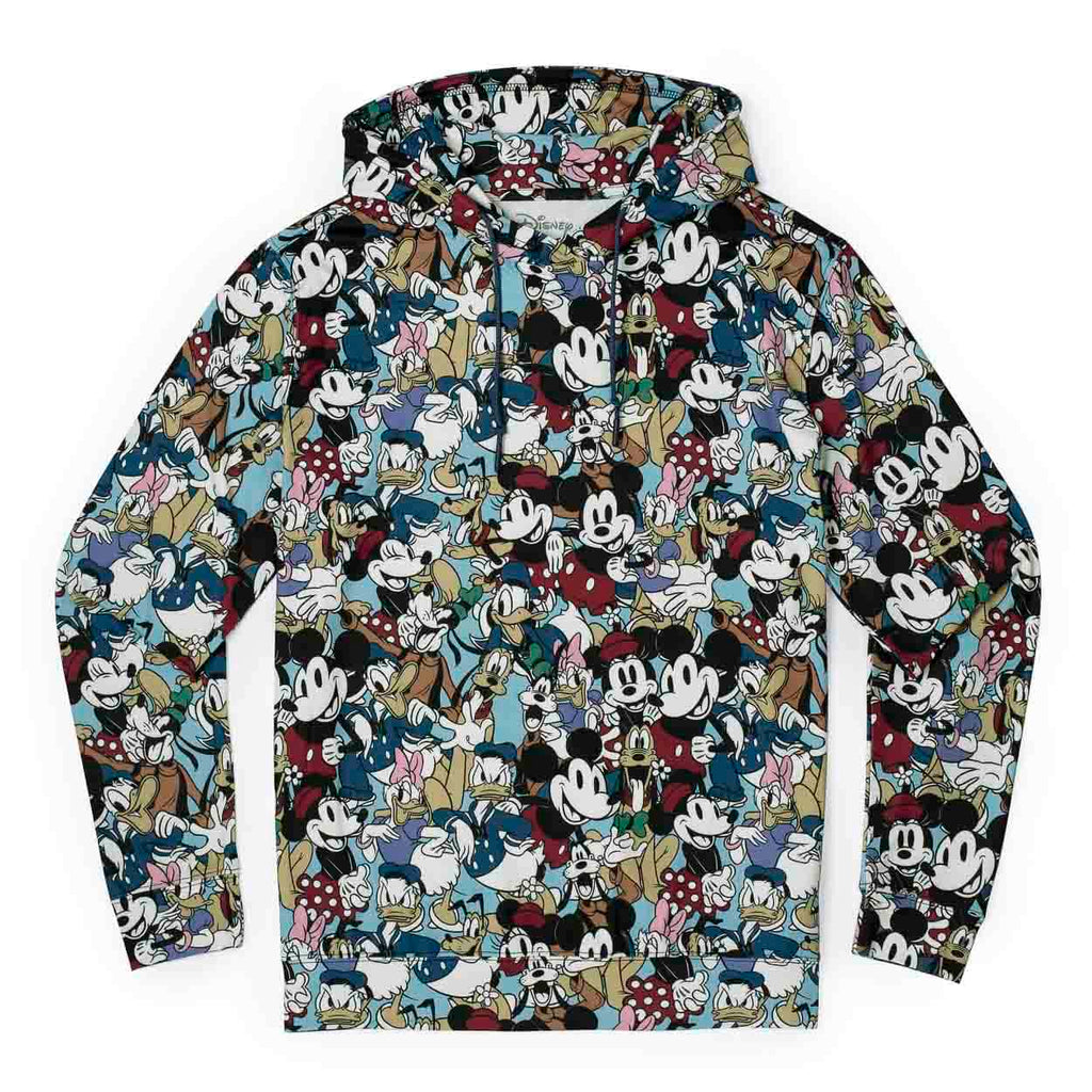 RSVLTS The Gang’s All Here Performance Hoodie in Blue — front view
