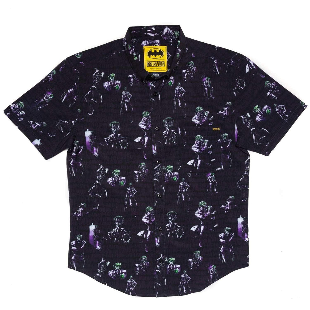RSVLTS Clown Prince KUNUFLEX Short Sleeve Shirt in Black — detail 2