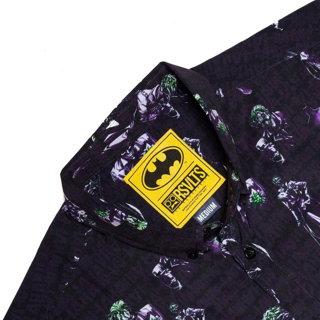 RSVLTS Clown Prince KUNUFLEX Short Sleeve Shirt in Black — detail 5