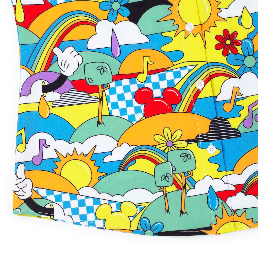 RSVLTS Dreamland Drip Women's KUNUFLEX Short Sleeve Shirt in Multicolor — detail 9