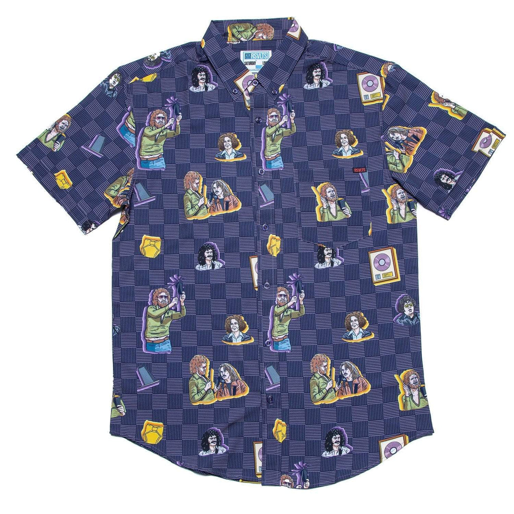 RSVLTS More Cowbell KUNUFLEX Short Sleeve Shirt in Purple — detail 10