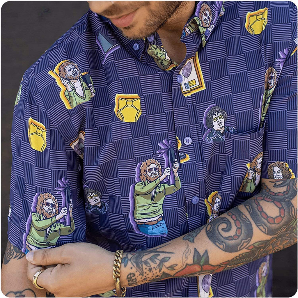 RSVLTS More Cowbell KUNUFLEX Short Sleeve Shirt in Purple — detail 11