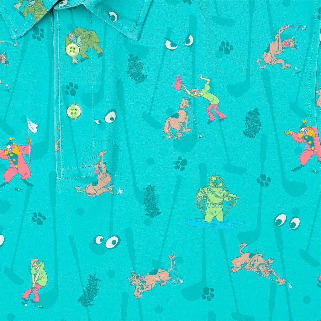 RSVLTS Ghoulish Greens All-Day Polo in Blue — detail 7