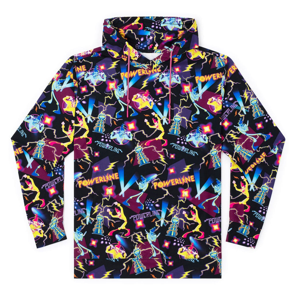 RSVLTS Powerline Performance Hoodie in Black — front view