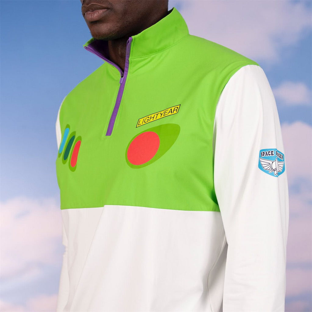RSVLTS The Buzz Quarter Zip in Green — detail 6