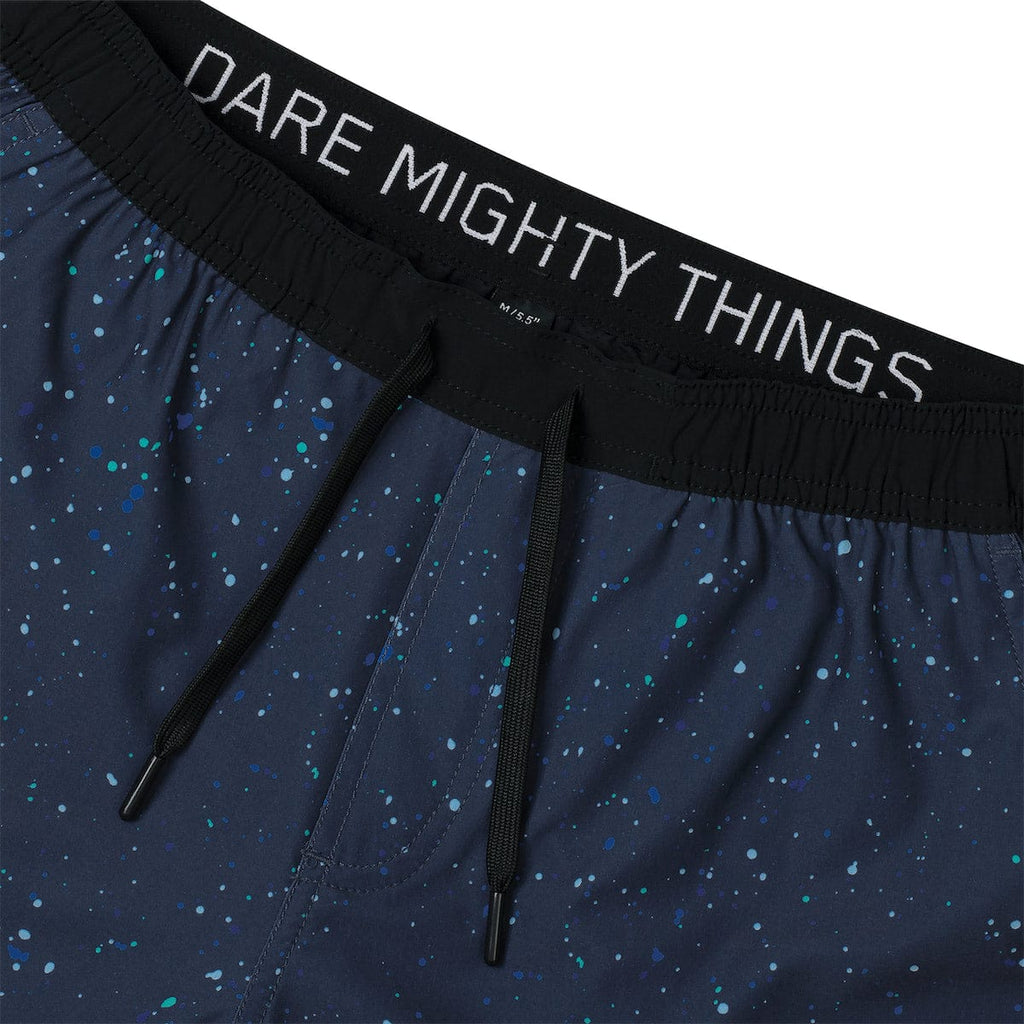 RSVLTS Splat Damon (Navy) V2 Lined Training Shorts in Blue — detail 4