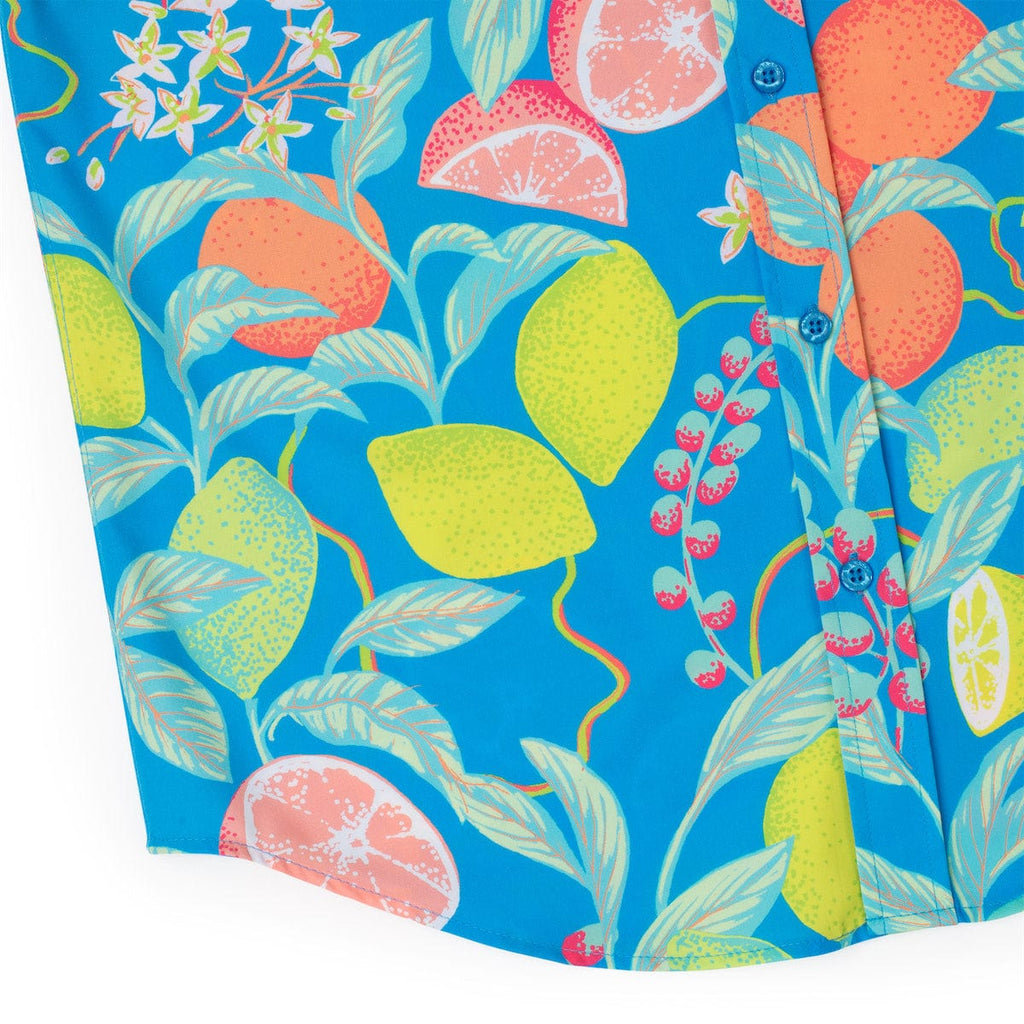 RSVLTS Citrush KUNUFLEX Short Sleeve Shirt in Blue — detail 8