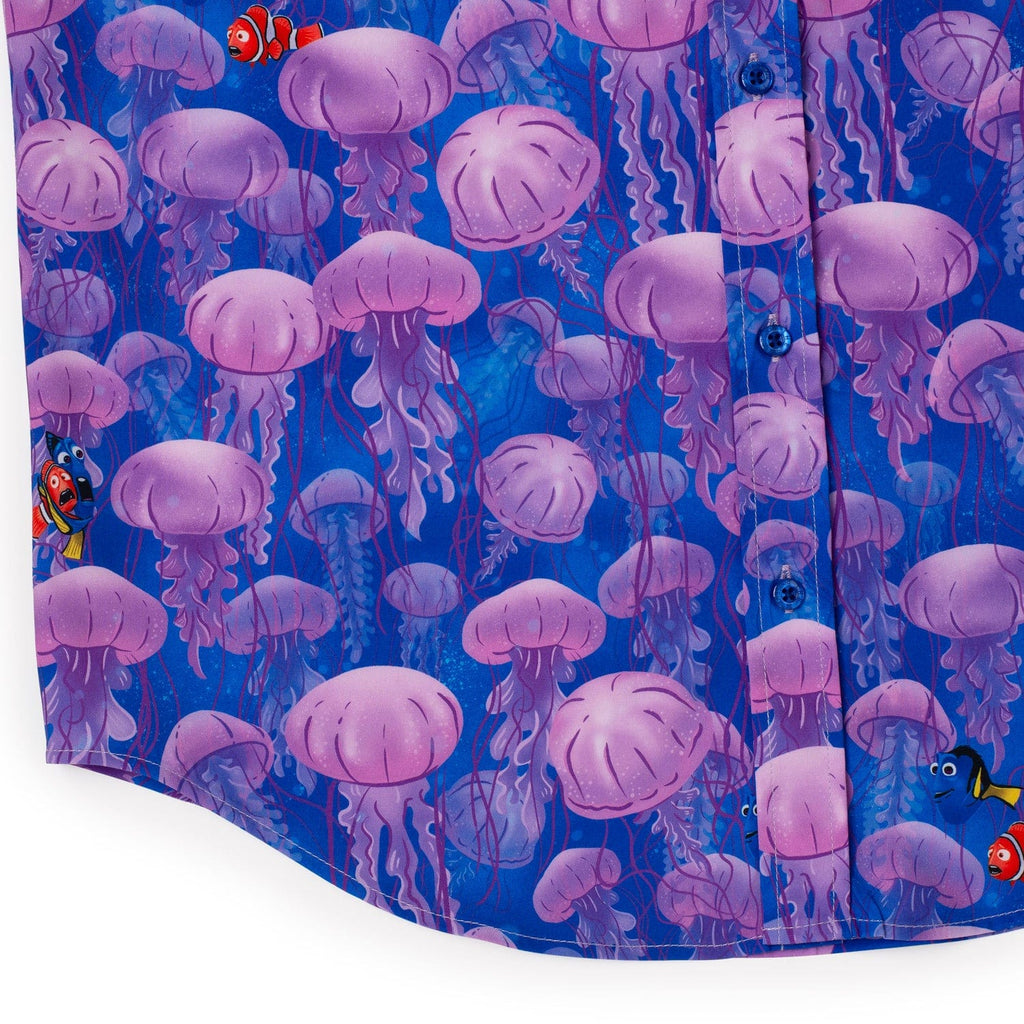 RSVLTS Jellyfish KUNUFLEX Short Sleeve Shirt in Blue — detail 8