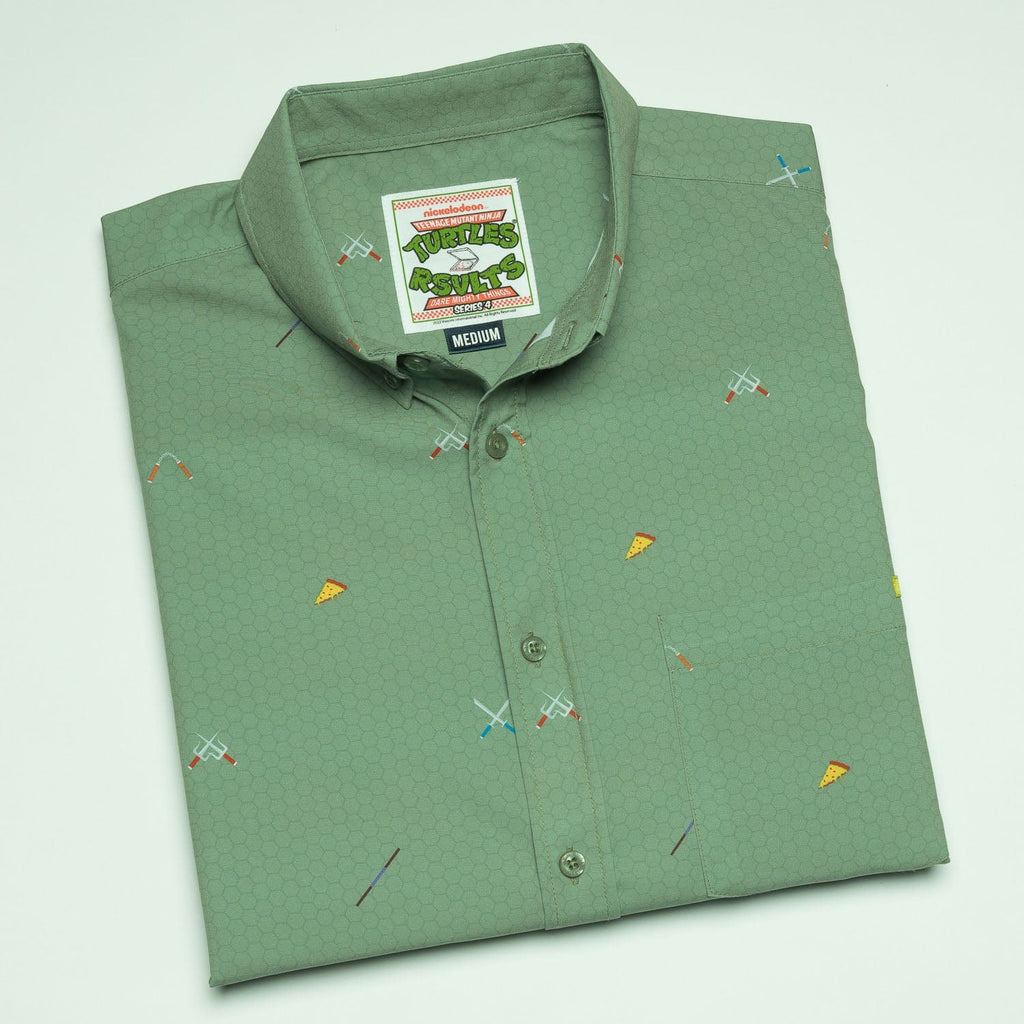 RSVLTS Ninja Armory KUNUFLEX Short Sleeve Shirt in Green — detail 14