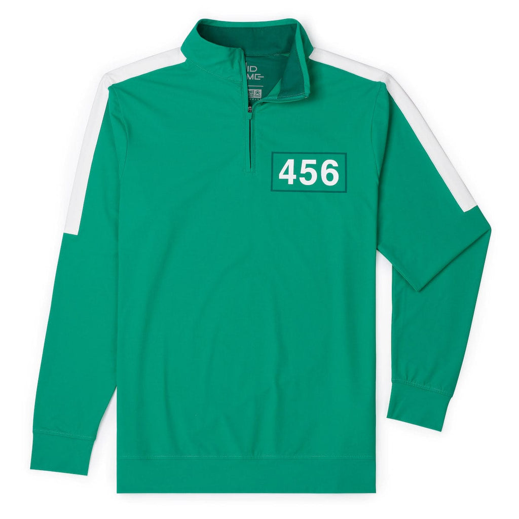 RSVLTS 456 Quarter Zip in Green — front view