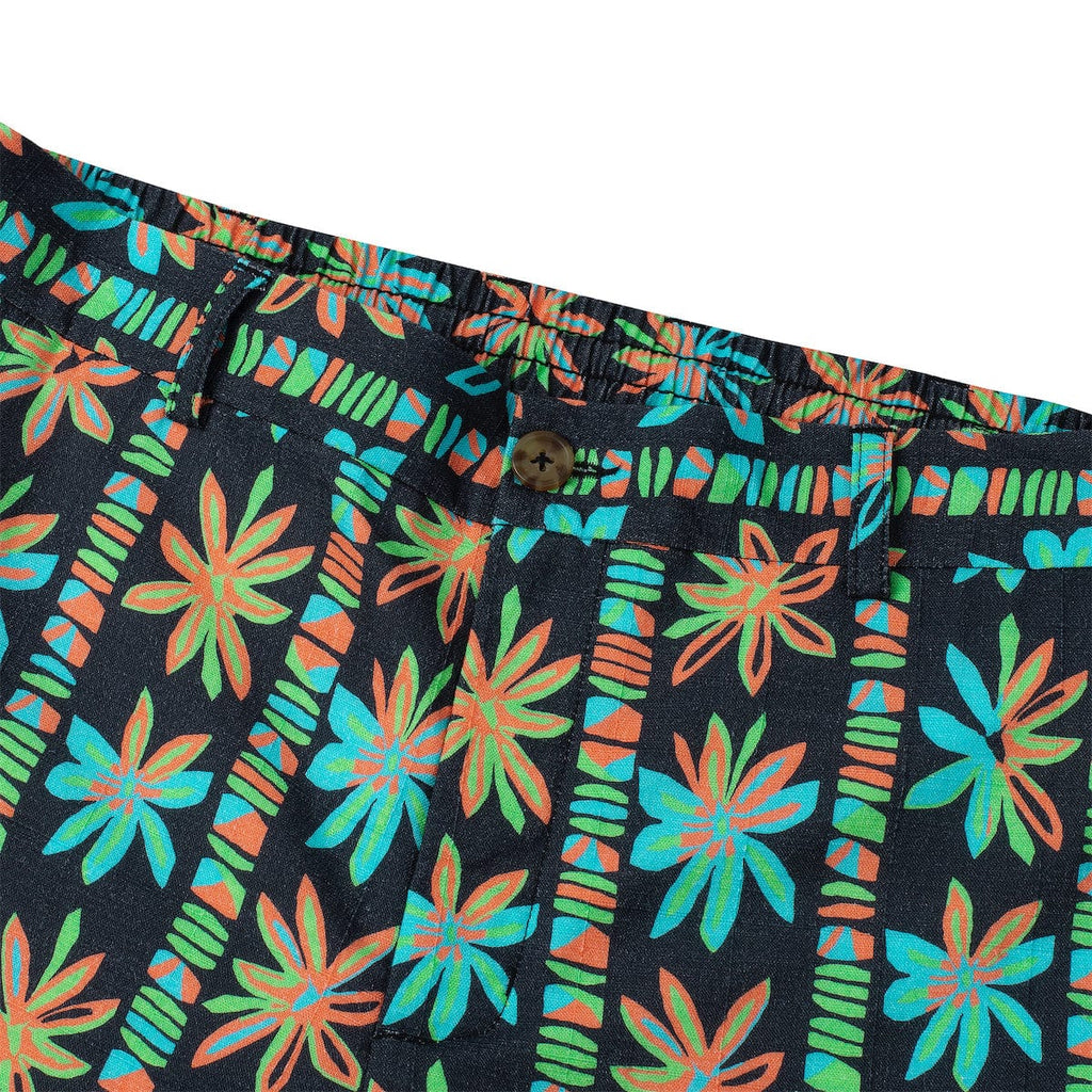 RSVLTS Fleur-escent Bamboo Resort Shorts in Multicolor — detail 7