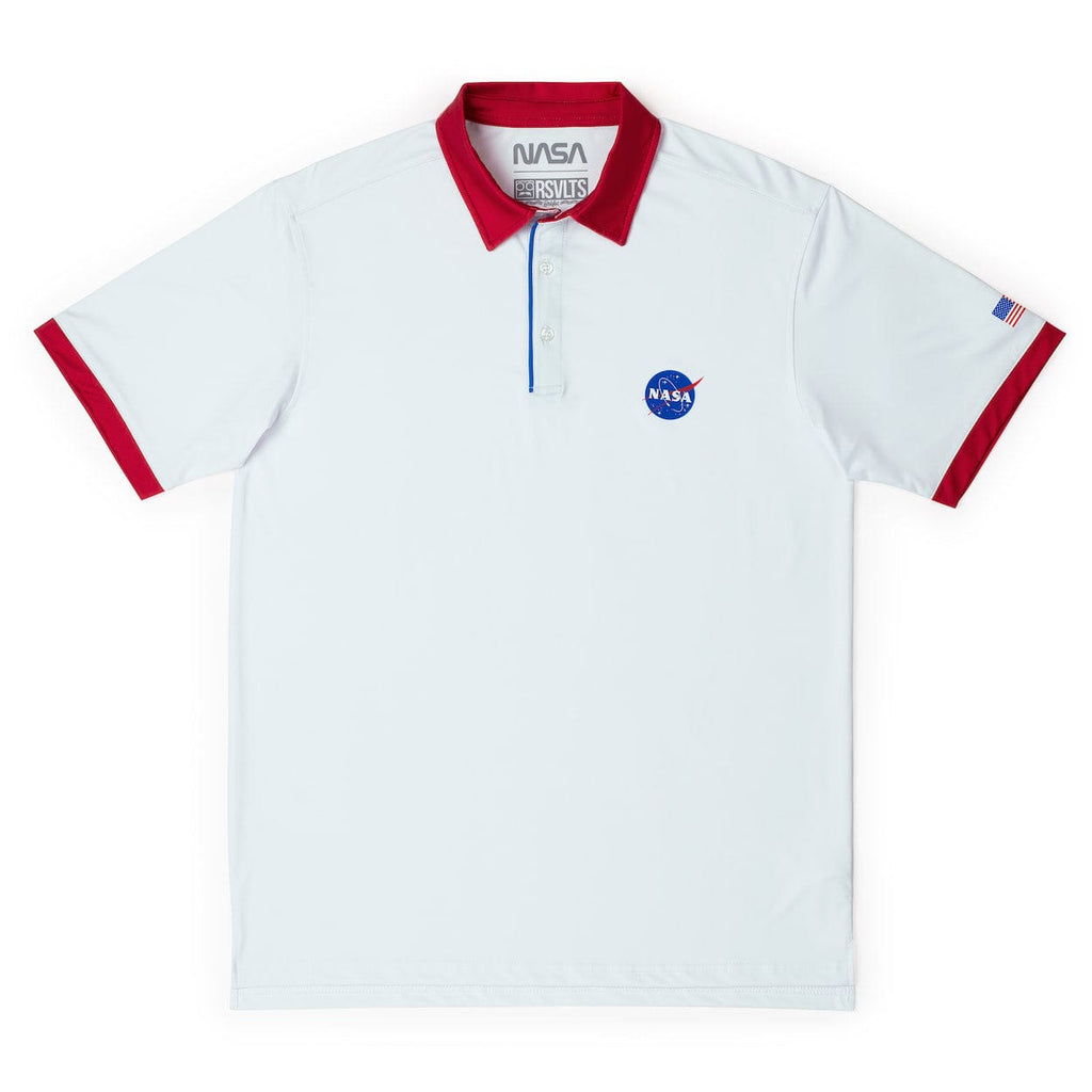 RSVLTS The A-Polo Project All-Day Polo in White — front view
