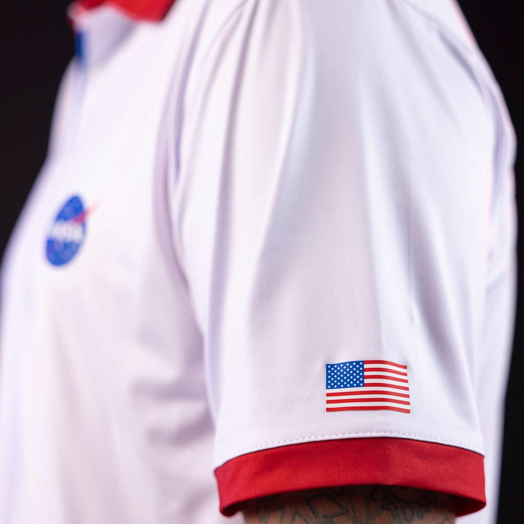 RSVLTS The A-Polo Project All-Day Polo in White — detail 7