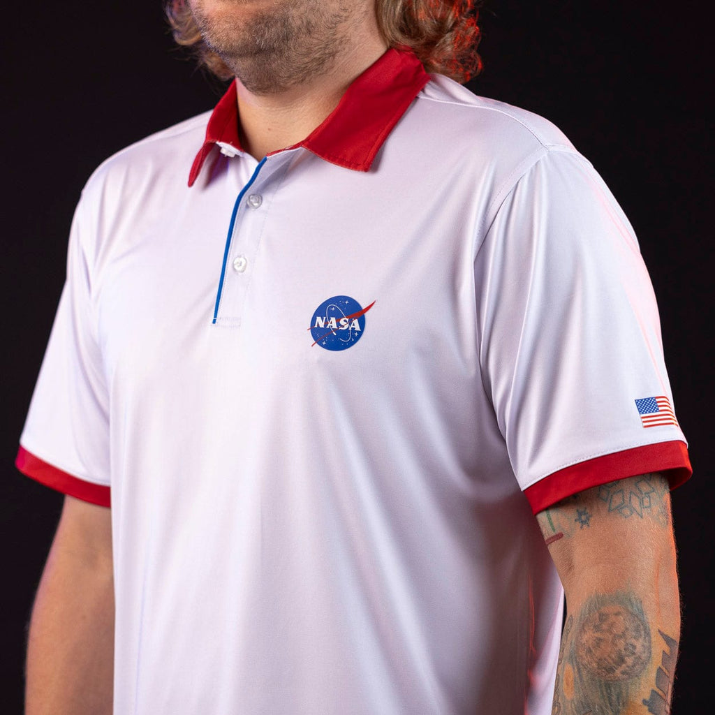 RSVLTS The A-Polo Project All-Day Polo in White — detail 6