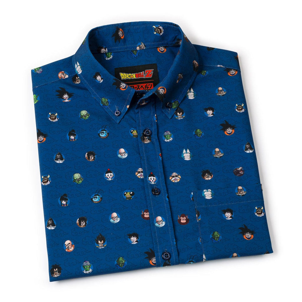 RSVLTS Saiyan Saga KUNUFLEX Short Sleeve Shirt in Blue — detail 11