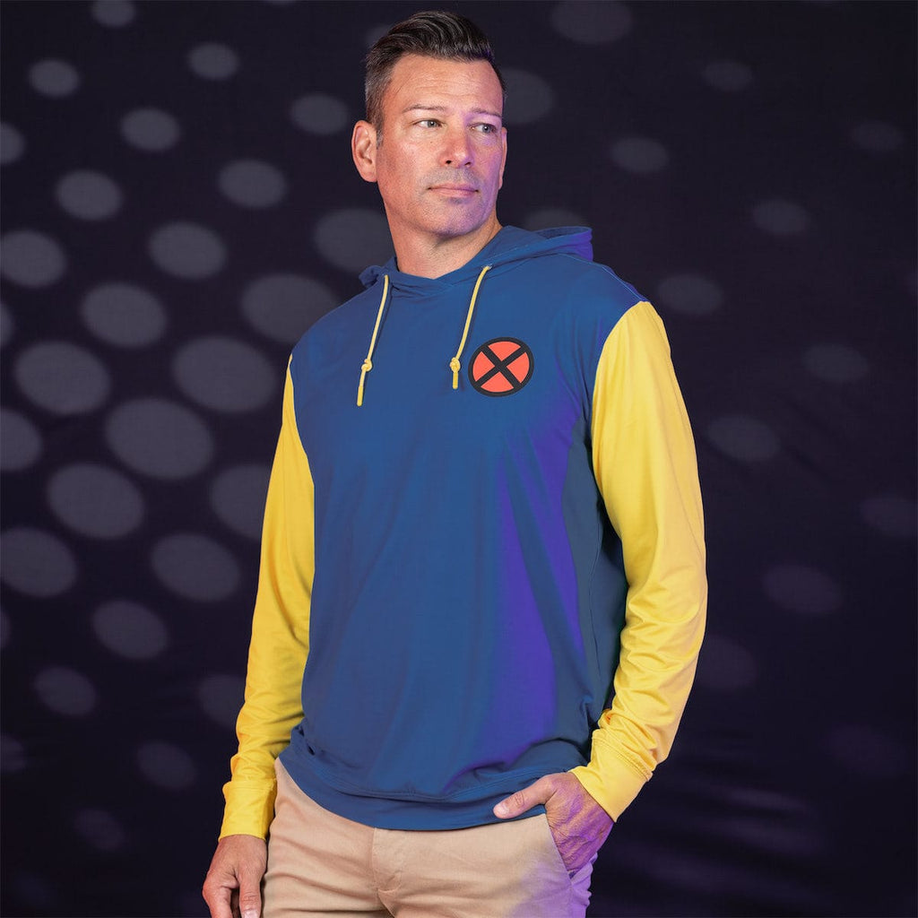 RSVLTS X-Suit Performance Hoodie in Blue — detail 4