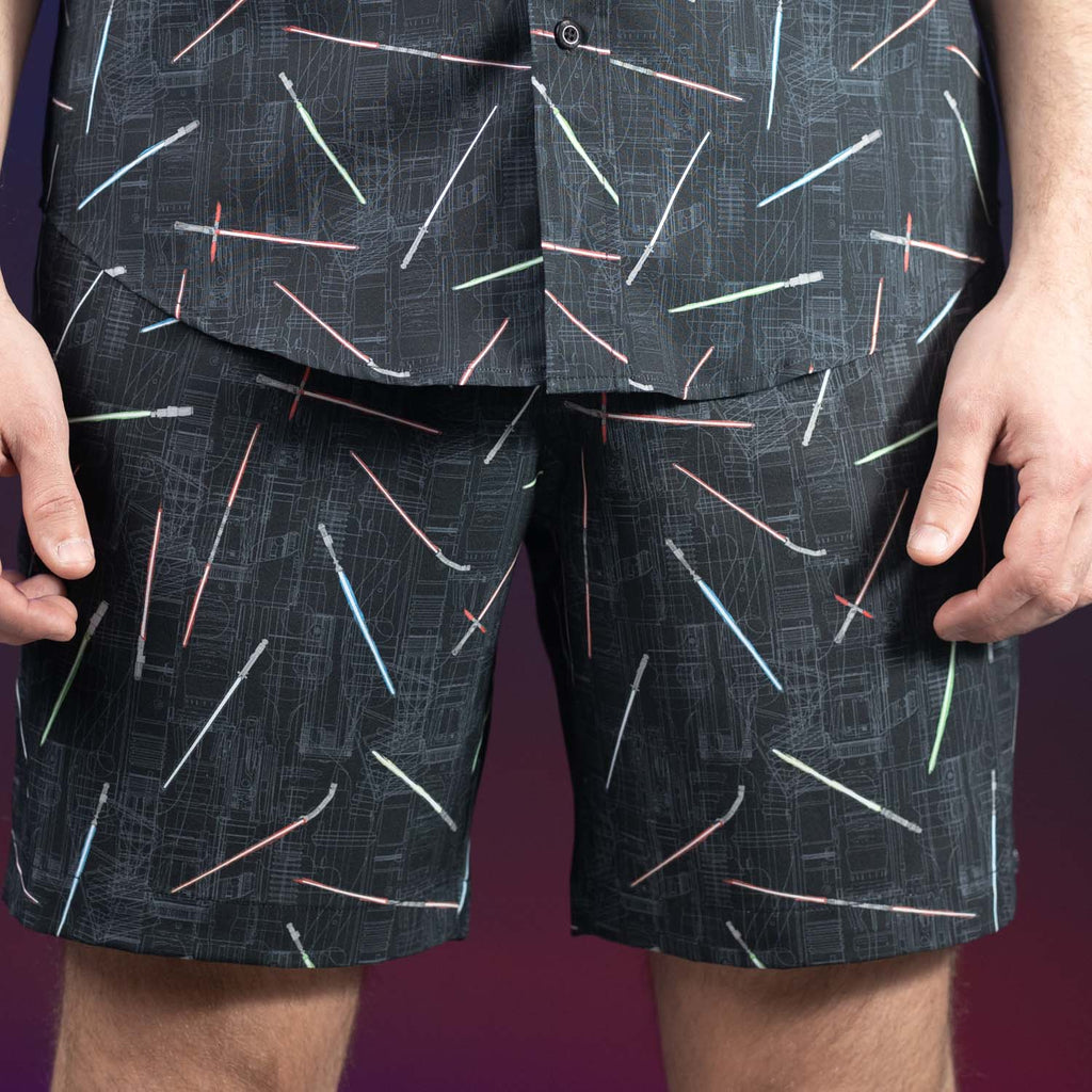 RSVLTS A Cut Above the Ordinary Hybrid Shorts in Black — detail 4