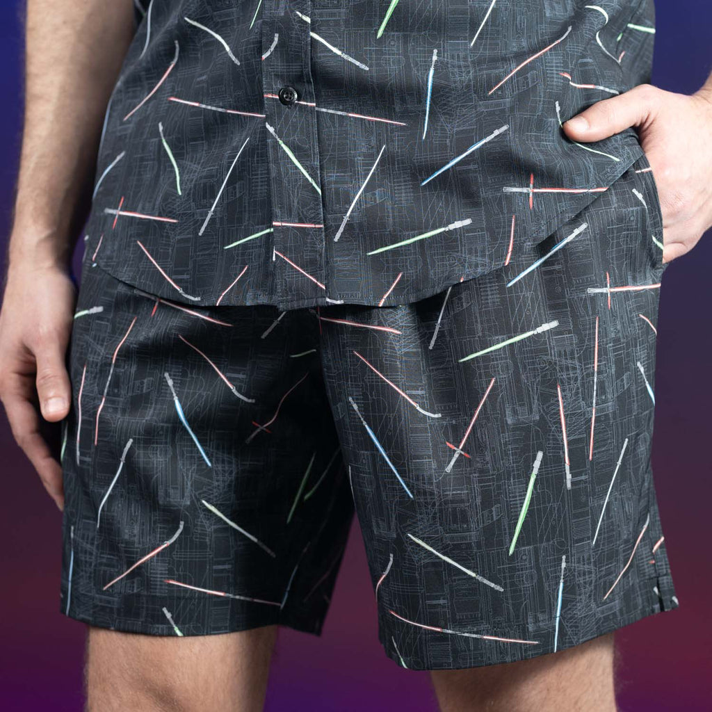 RSVLTS A Cut Above the Ordinary Hybrid Shorts in Black — detail 2