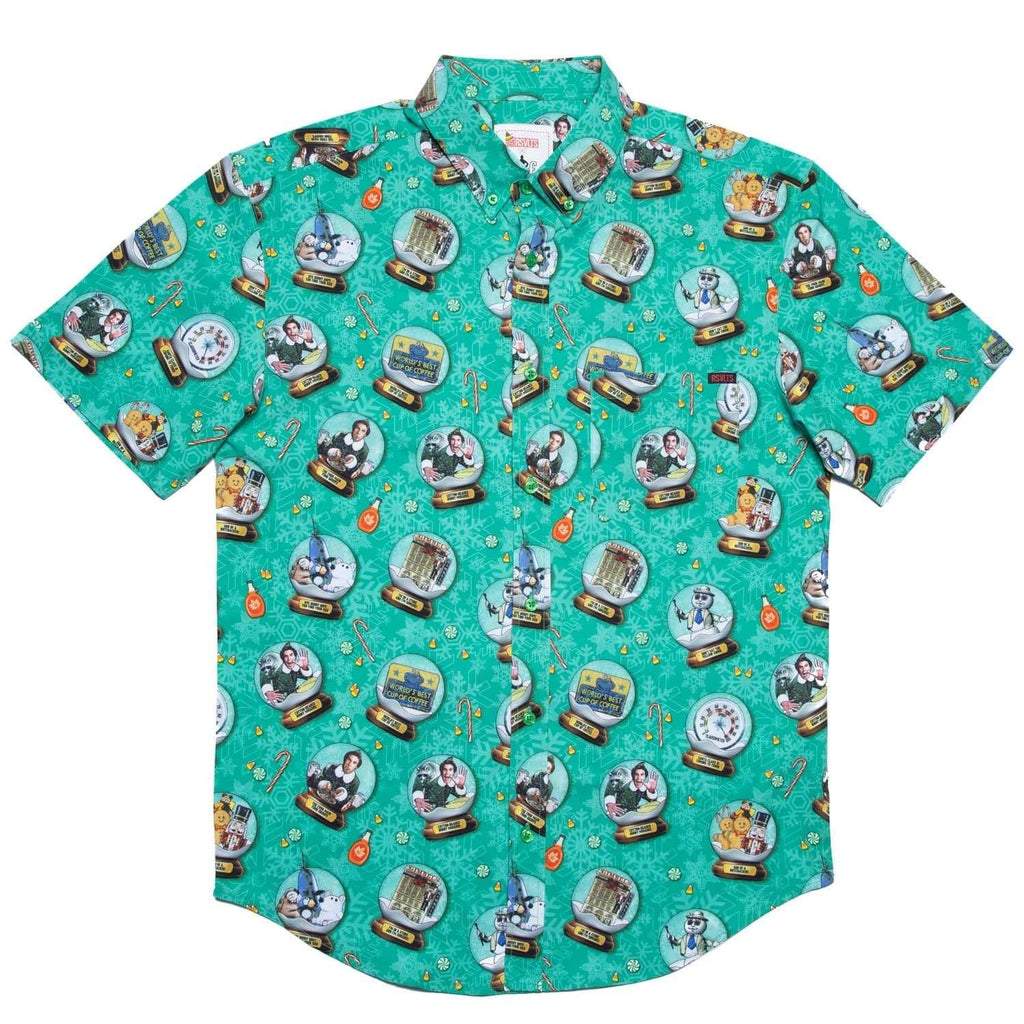 RSVLTS Son of a Nutcracker KUNUFLEX Short Sleeve Shirt in Green — detail 2