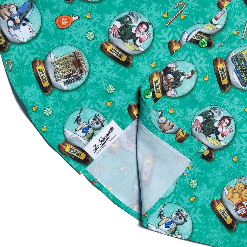 RSVLTS Son of a Nutcracker KUNUFLEX Short Sleeve Shirt in Green — detail 8