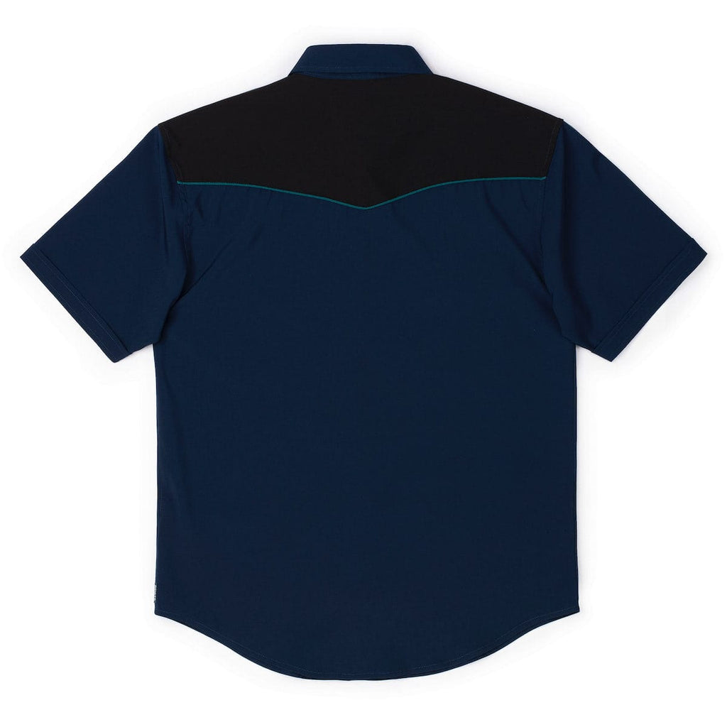 RSVLTS Call of the Wild Roper Short Sleeve Shirt in Blue — detail 12
