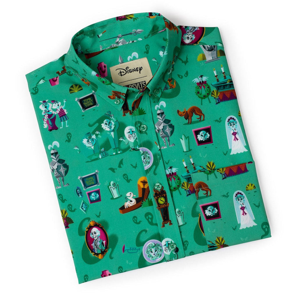 RSVLTS After-Life of the Party KUNUFLEX Short Sleeve Shirt in Green — detail 9