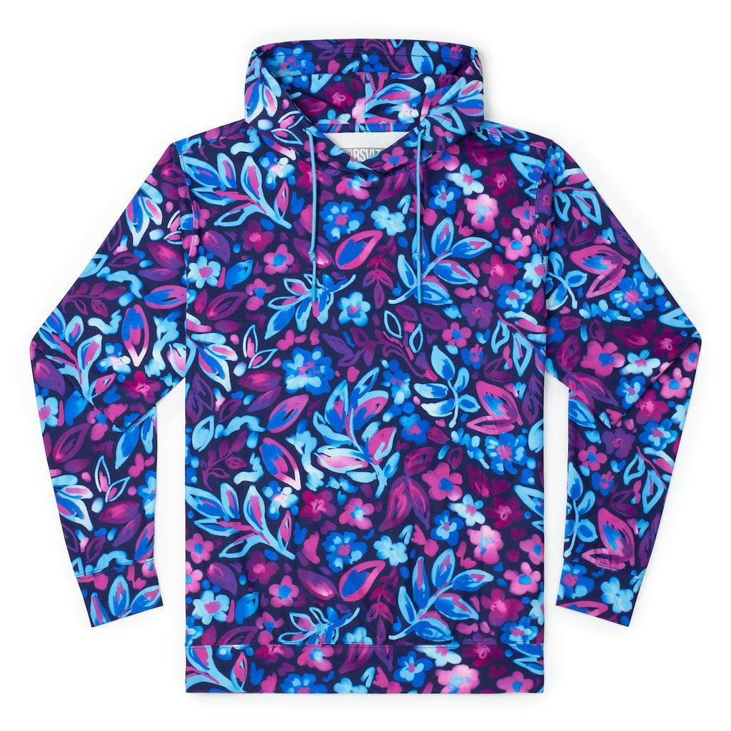RSVLTS Tropiglow Performance Hoodie in Purple — detail 3