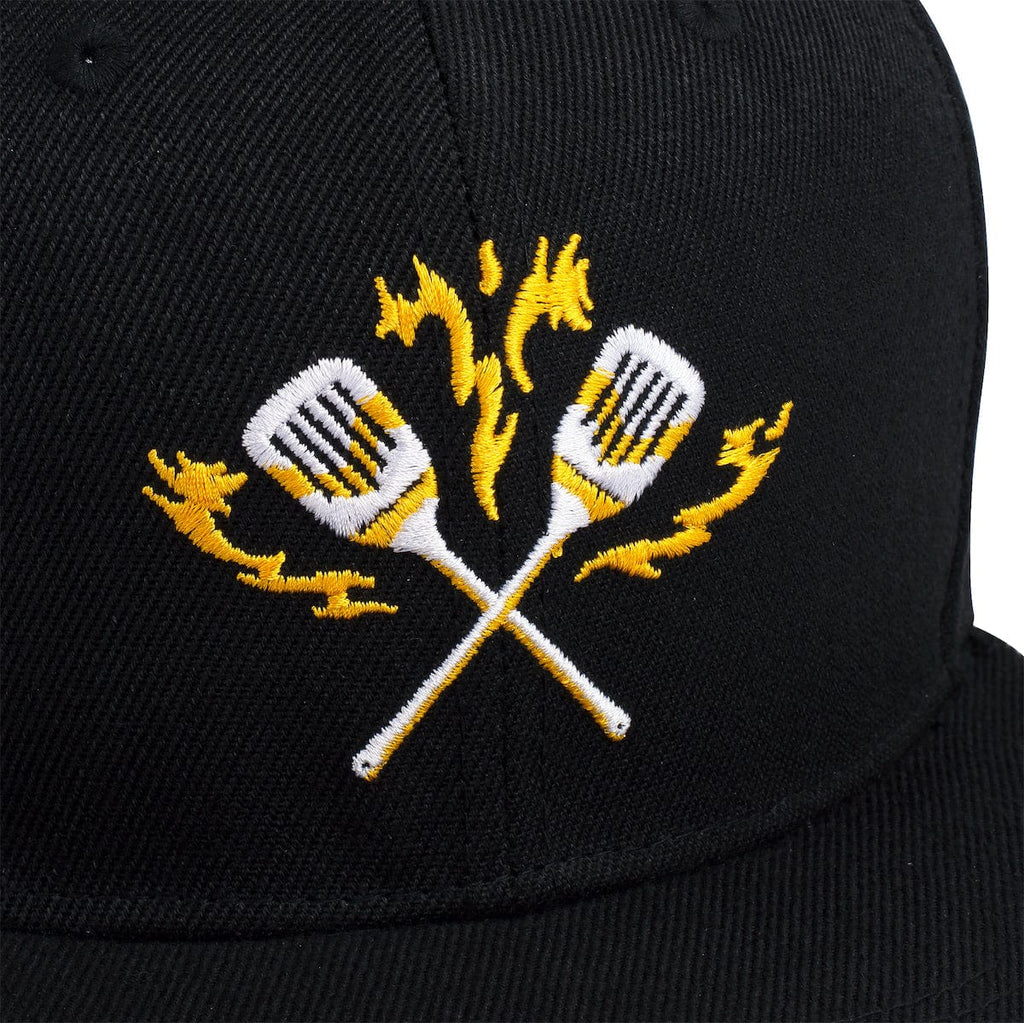 RSVLTS Flame Grillin' TLB Hat in Black — detail 6