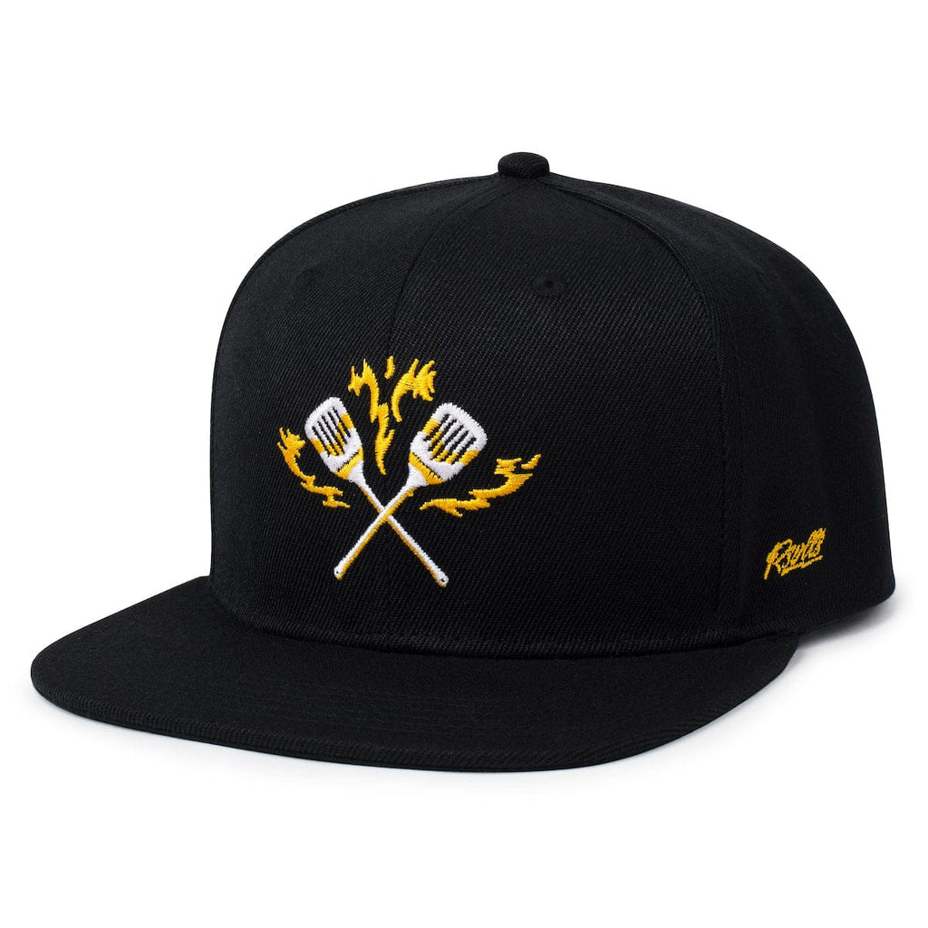 RSVLTS Flame Grillin' TLB Hat in Black — detail 3