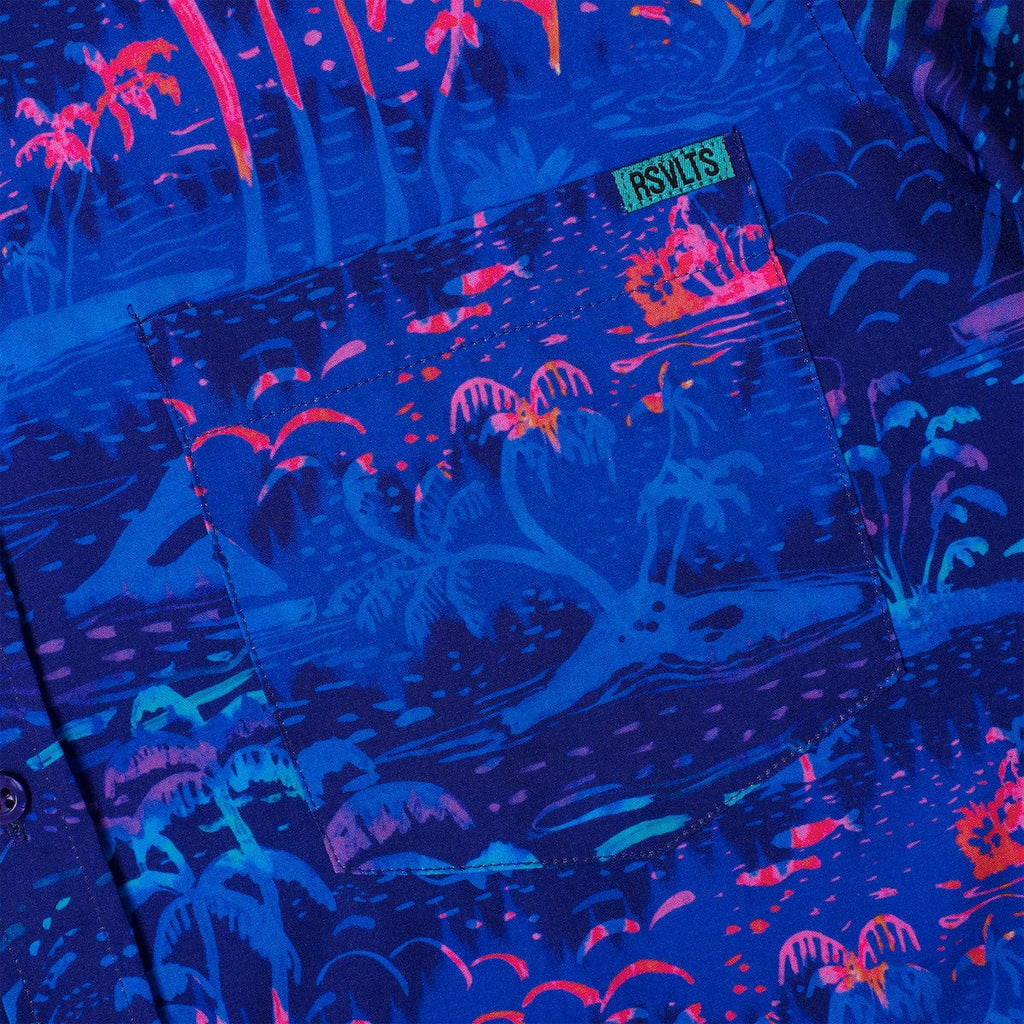 RSVLTS UV Vibin’ KUNUFLEX Short Sleeve Shirt in Blue — detail 2