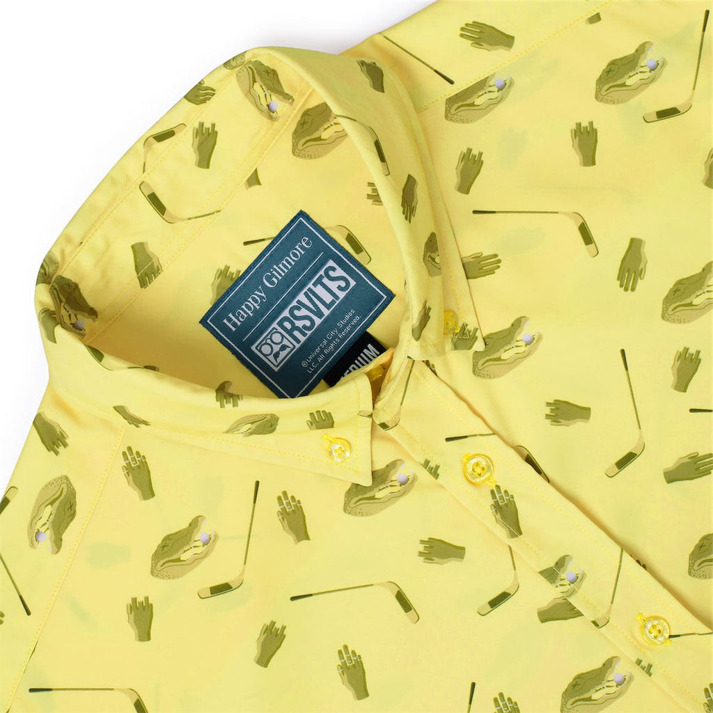 RSVLTS Play for Chubbs KUNUFLEX Short Sleeve Shirt in Yellow — detail 10