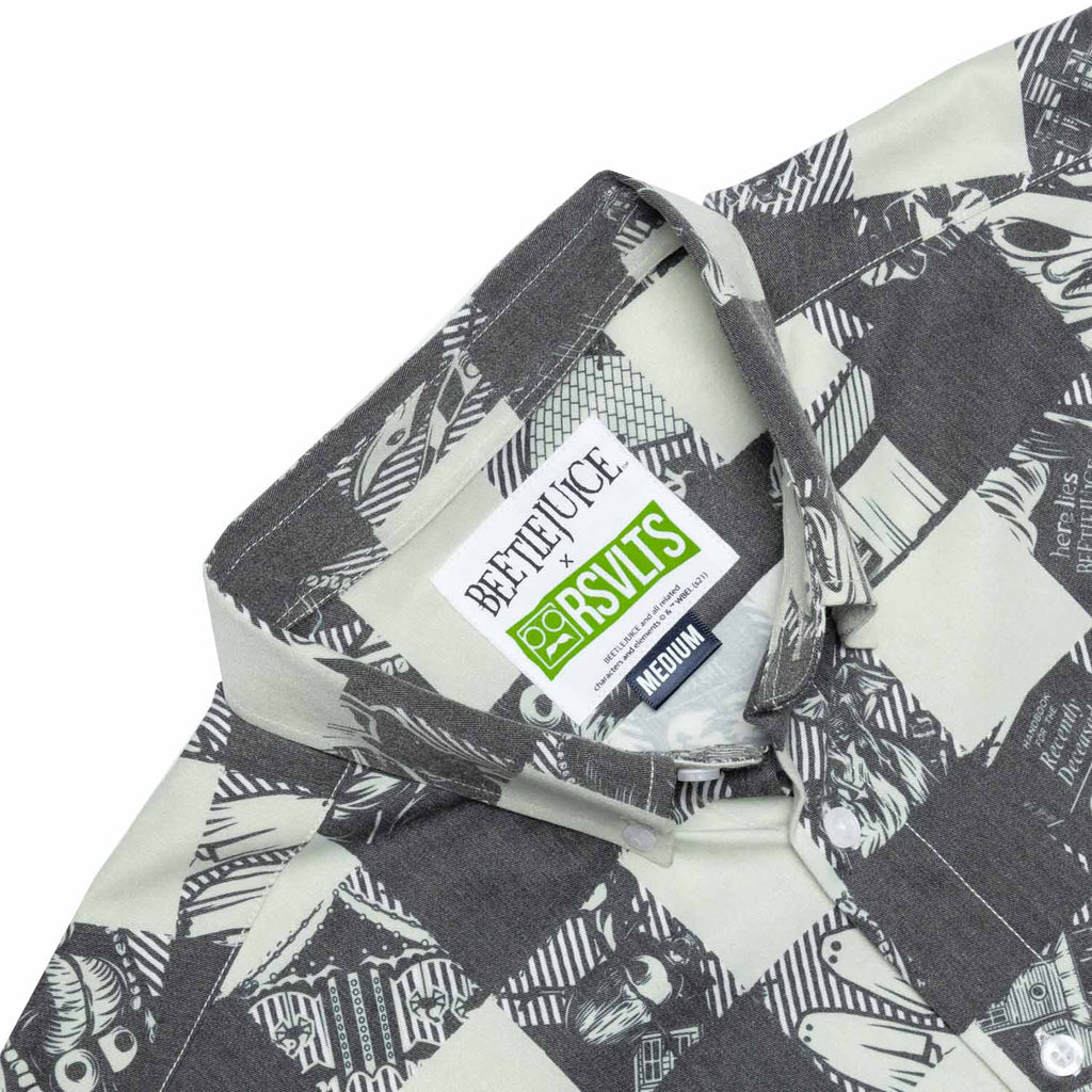 RSVLTS Maitland BorlandFlex Long Sleeve Flannel in Gray — detail 5